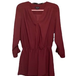 Trouve | Maroon Romper Shorts